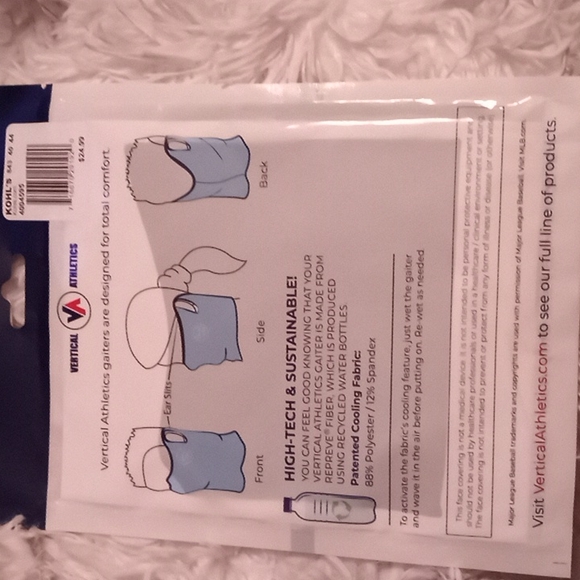 VERTICAL ATHLETICS ELITE COOLING GAITER BOSTON RED SOX BRAND NEW - Picture 2 of 3